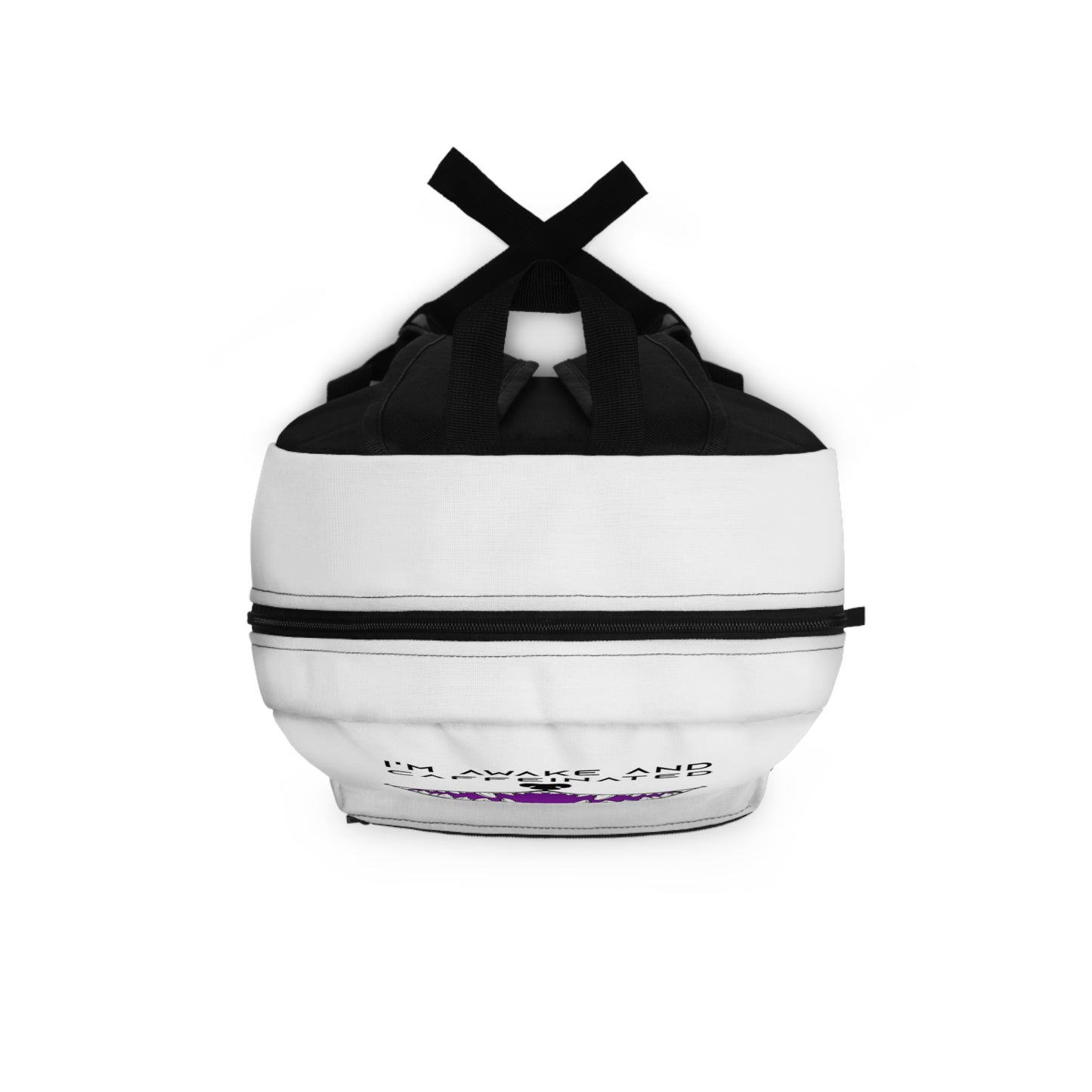 Backpack - Funny Astra Fauna I'm Awake and Caffeinated Design
