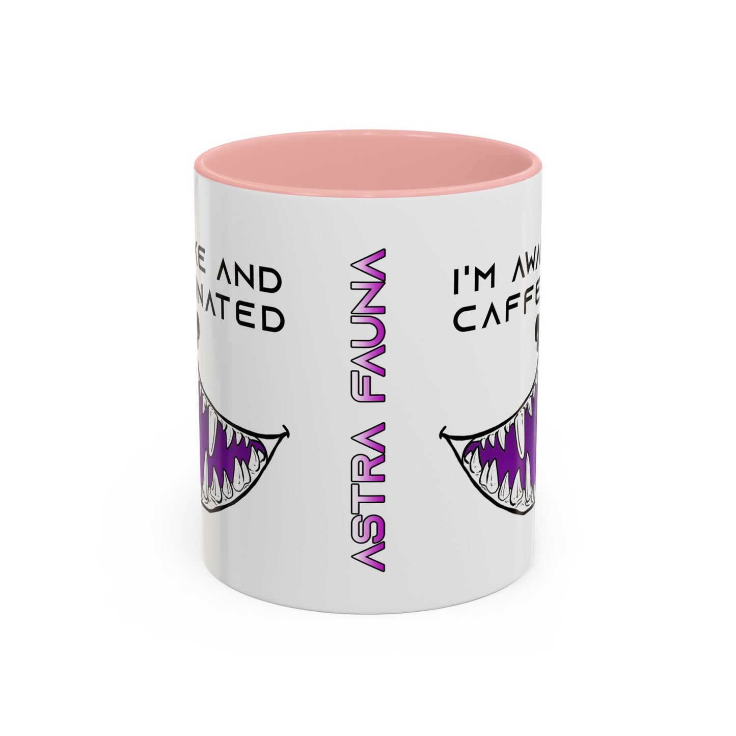 I'm Awake and Caffeinated. - Accent Coffee Mug (11oz)