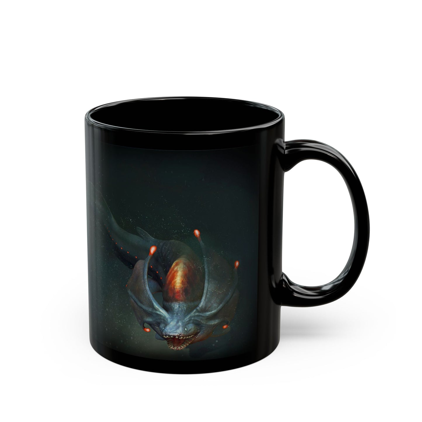 Flicker Jaw Snare Shark - Black Mug (11oz, 15oz)