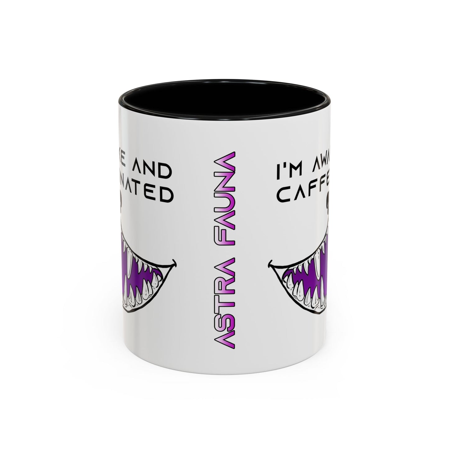I'm Awake and Caffeinated. - Accent Coffee Mug (11oz)