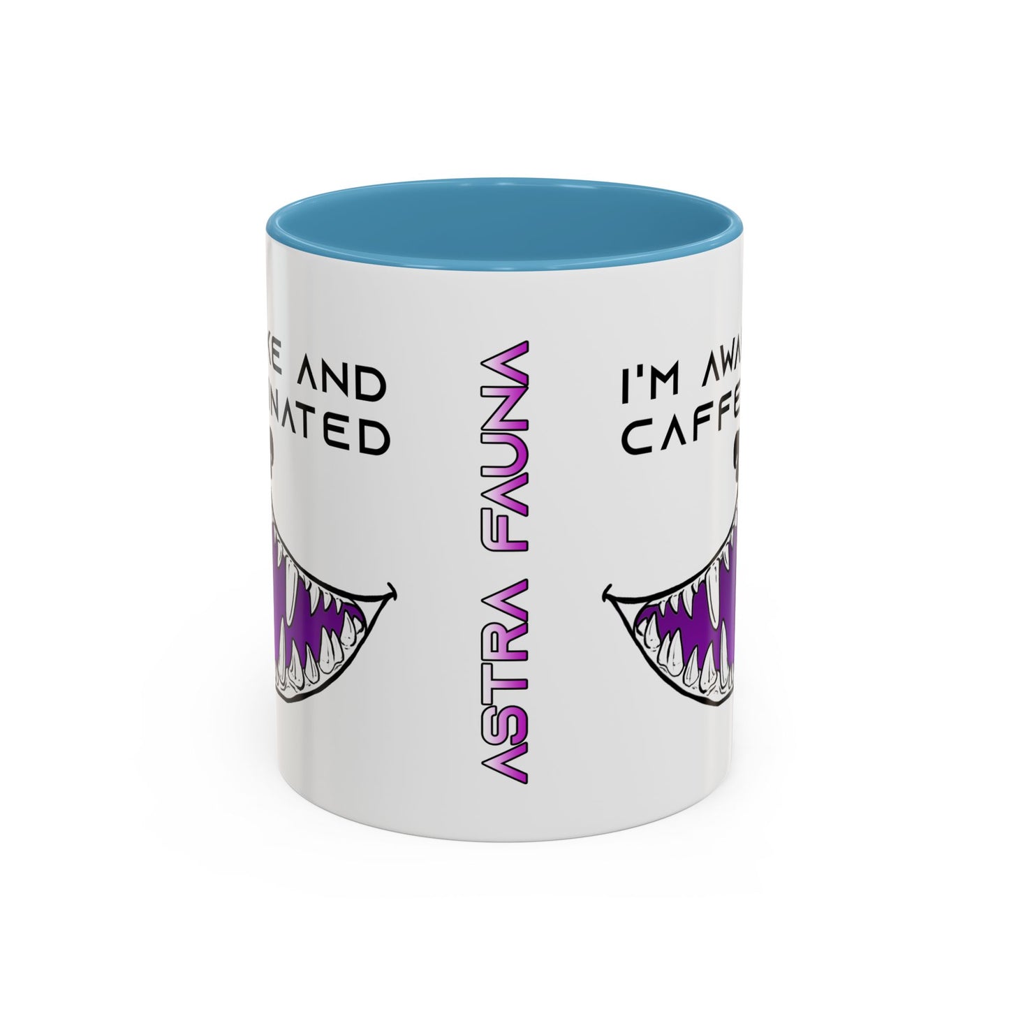 I'm Awake and Caffeinated. - Accent Coffee Mug (11oz)