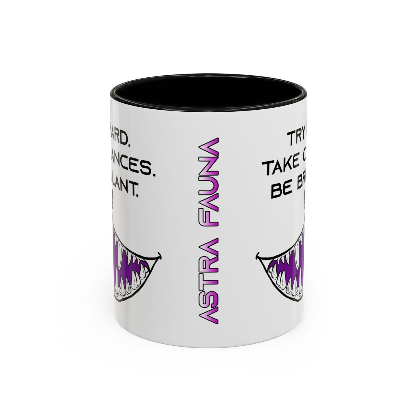 Try Hard. Take Chances. Be Brilliant. - Accent Coffee Mug (11oz)