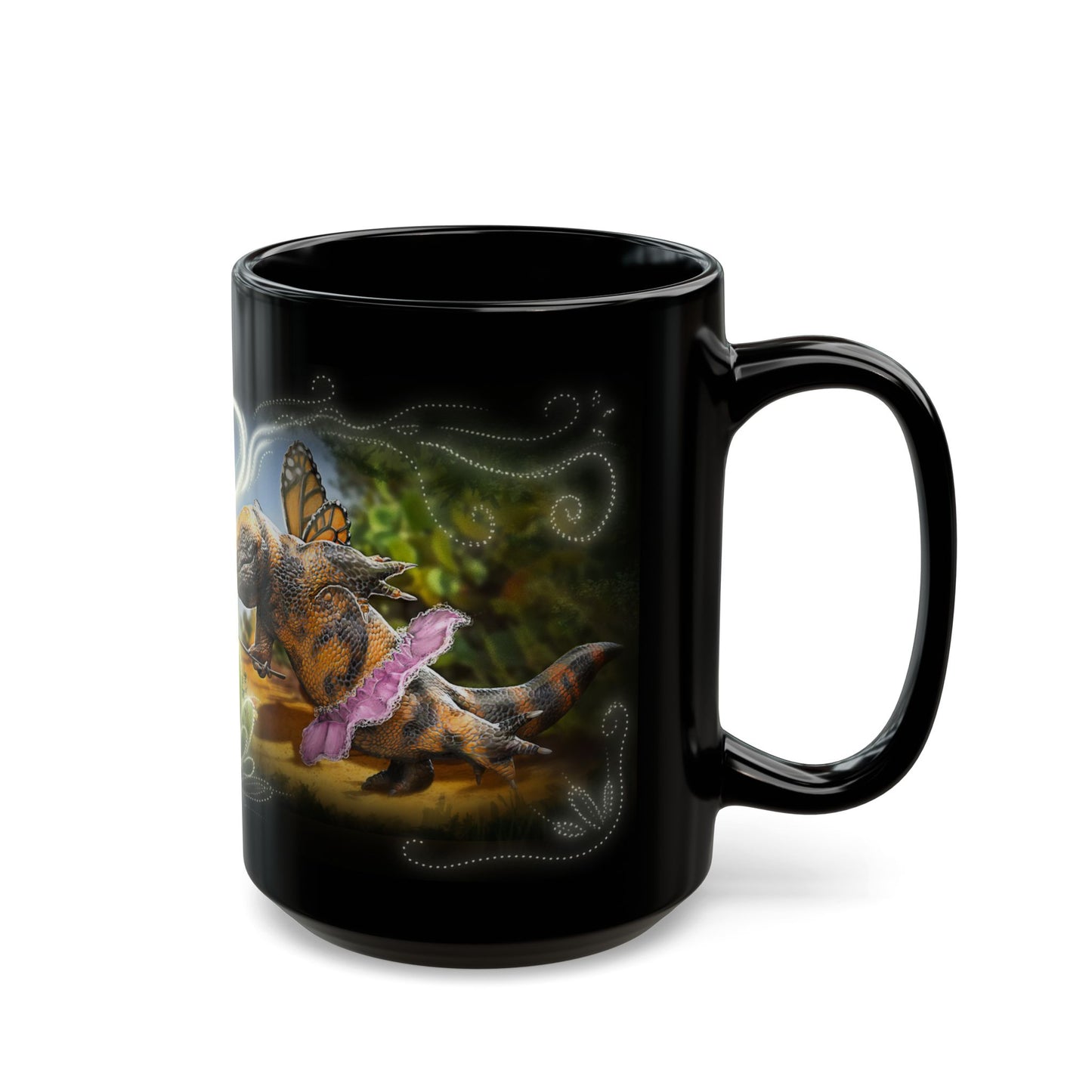 Prickly Pear Fairy - Black Mug (11oz, 15oz)