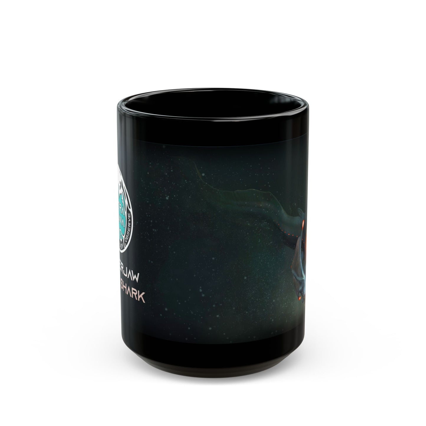 Flicker Jaw Snare Shark - Black Mug (11oz, 15oz)