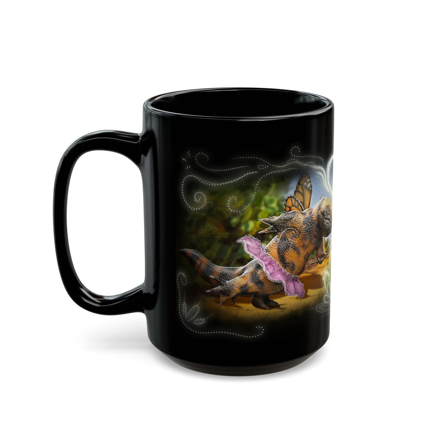 Prickly Pear Fairy - Black Mug (11oz, 15oz)