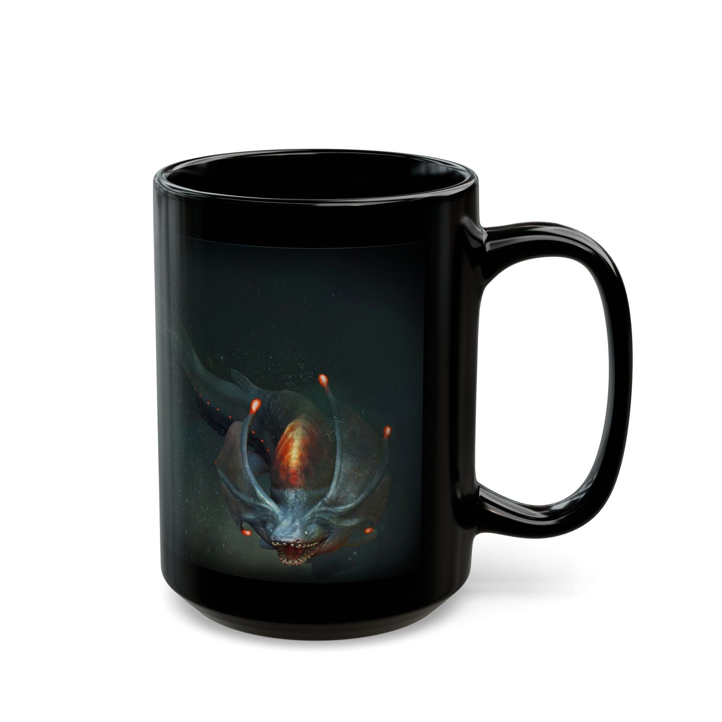 Flicker Jaw Snare Shark - Black Mug (11oz, 15oz)