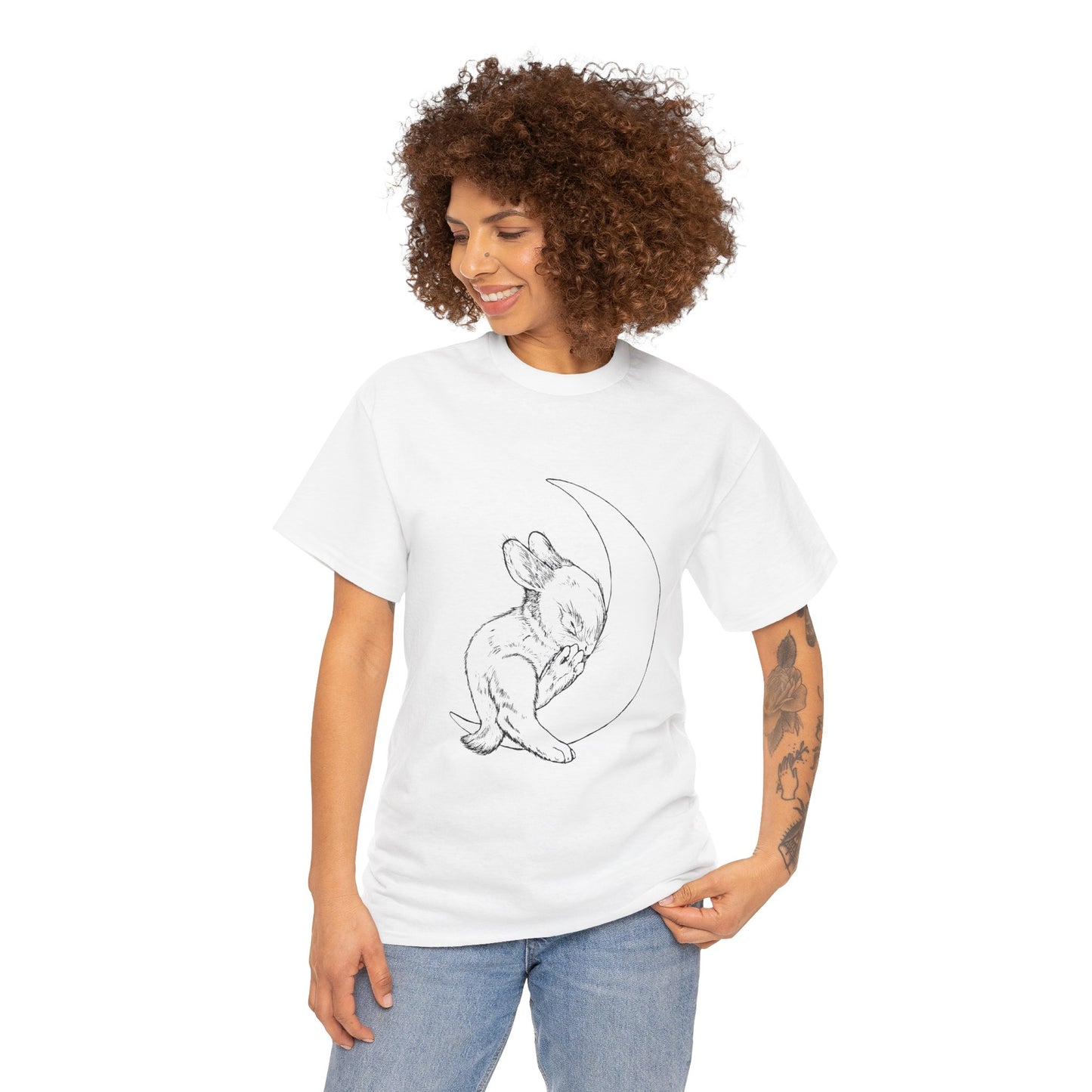 Moon Bun - Sleepy Bunny Crescent Moon Tee