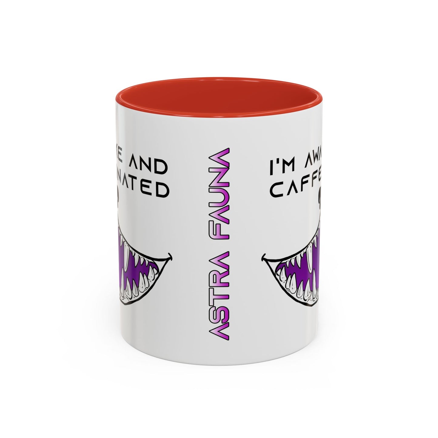 I'm Awake and Caffeinated. - Accent Coffee Mug (11oz)