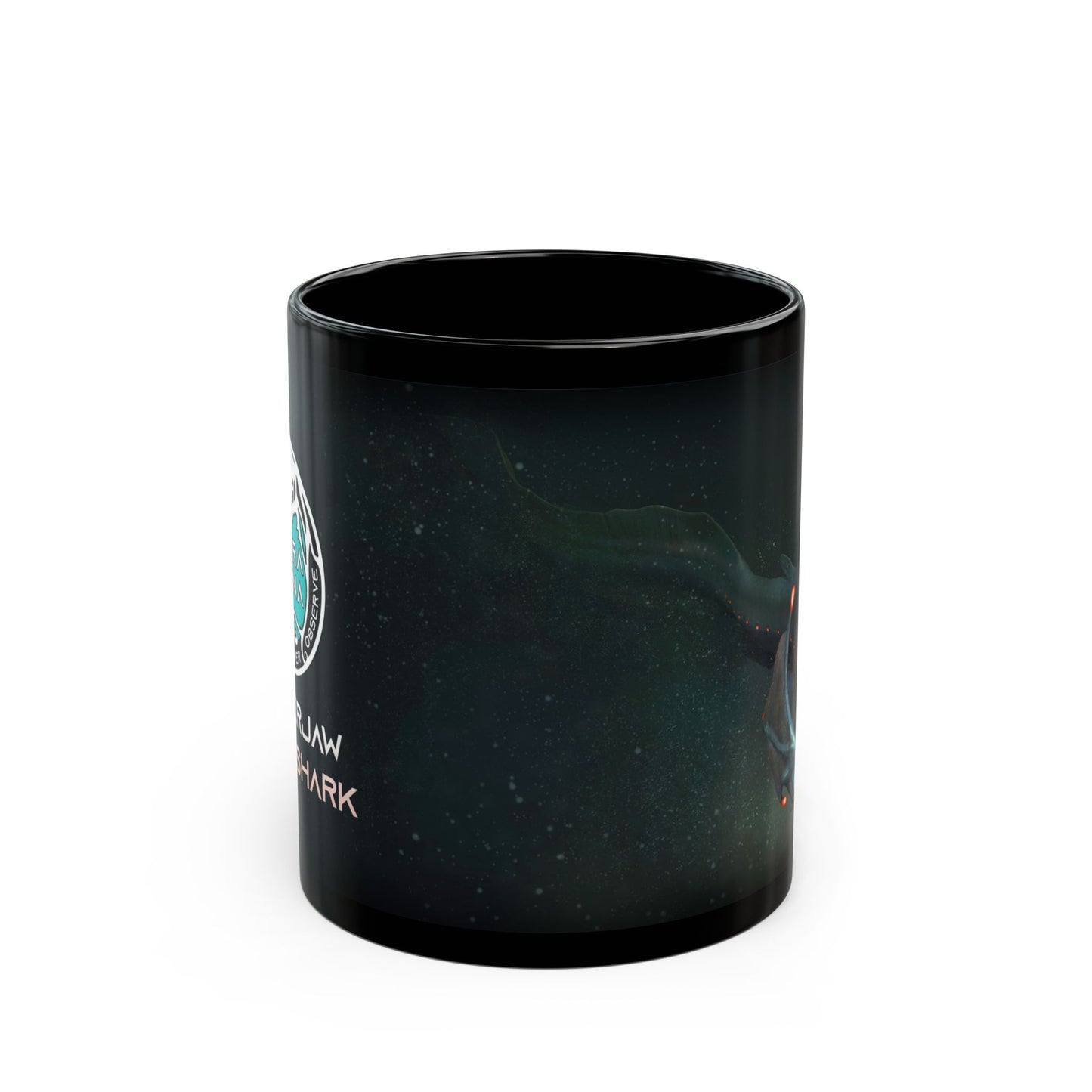 Flicker Jaw Snare Shark - Black Mug (11oz, 15oz)