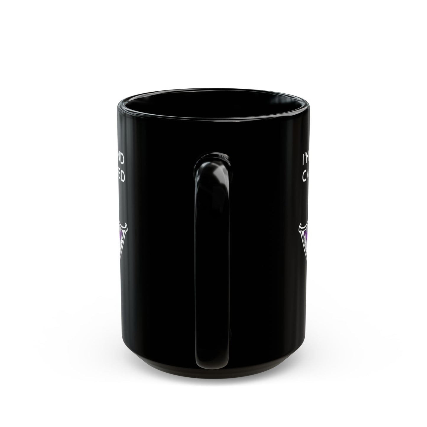I'm Awake and Caffeinated. This is a Threat! - Black Mug (11oz, 15oz)
