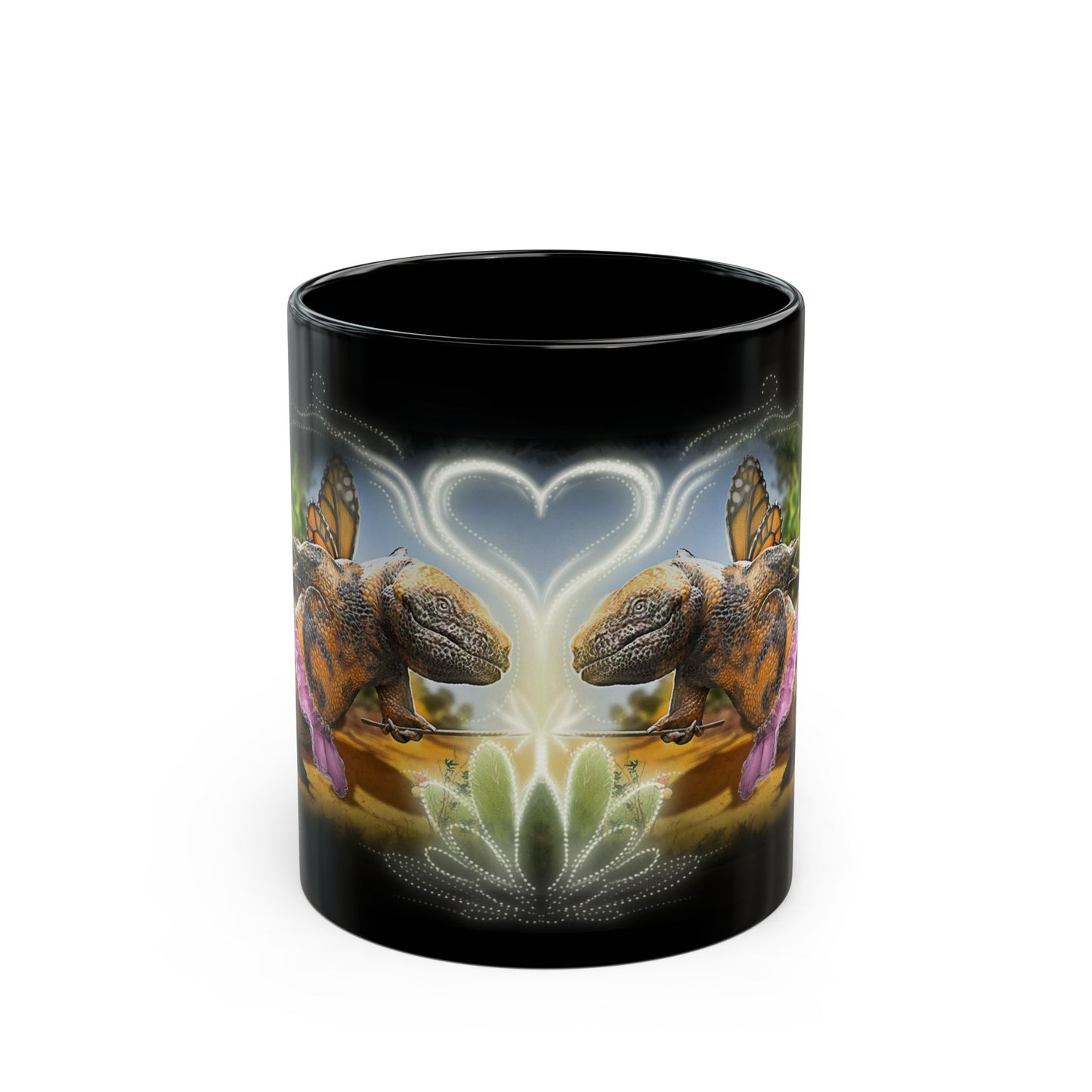 Prickly Pear Fairy - Black Mug (11oz, 15oz)
