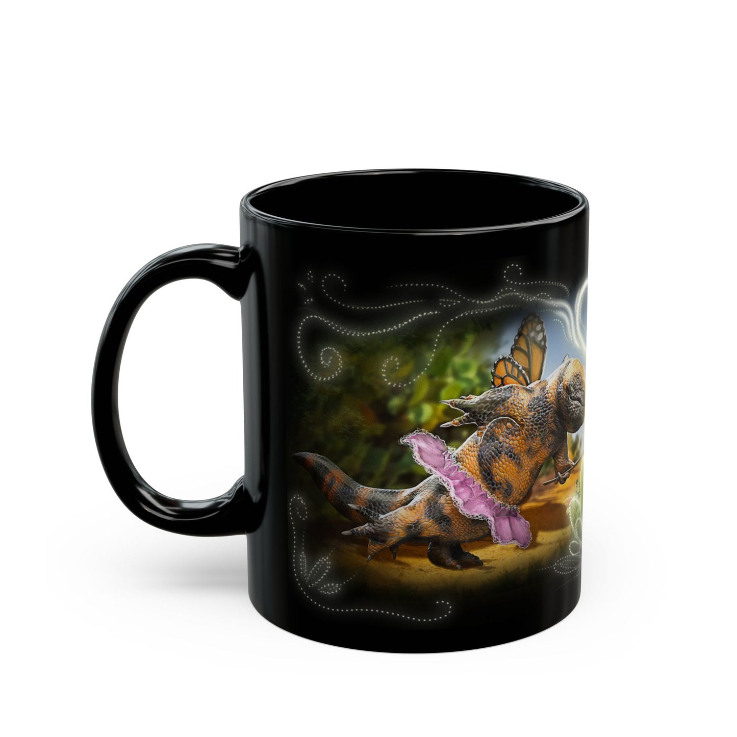Prickly Pear Fairy - Black Mug (11oz, 15oz)