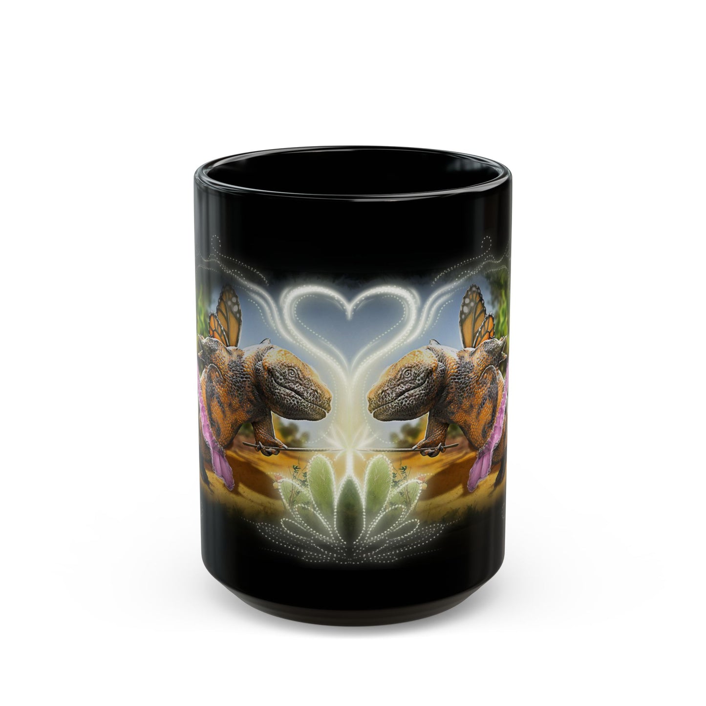 Prickly Pear Fairy - Black Mug (11oz, 15oz)