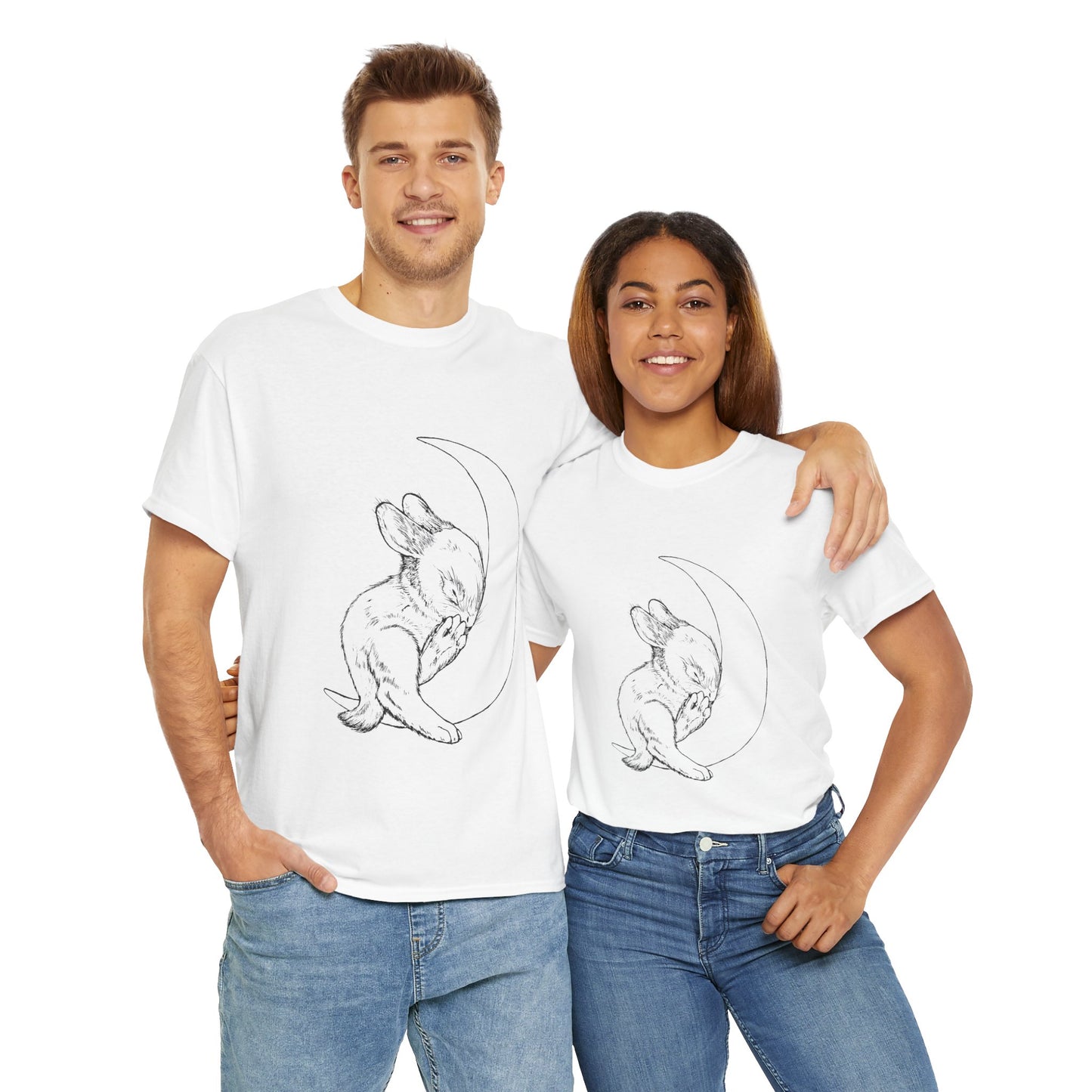 Moon Bun - Sleepy Bunny Crescent Moon Tee