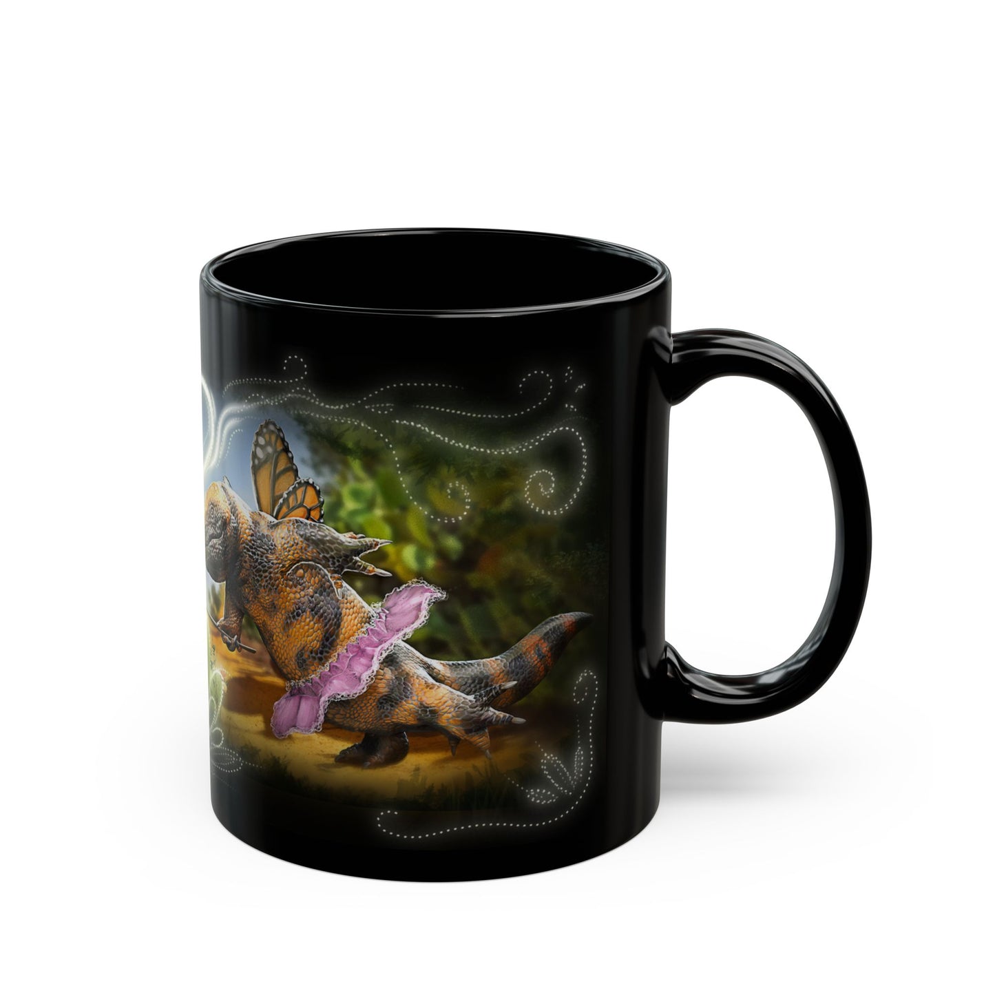 Prickly Pear Fairy - Black Mug (11oz, 15oz)