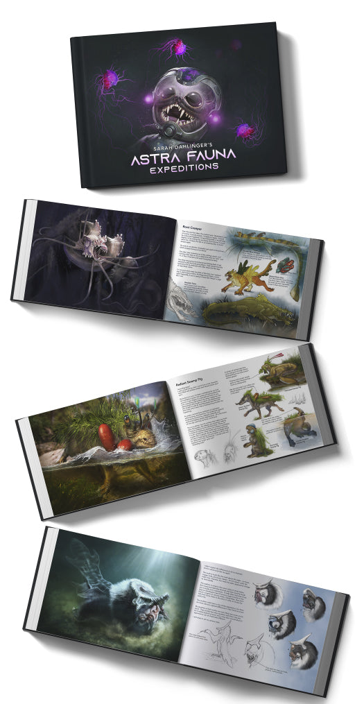 Astra Fauna: Expeditions - Illustrated Sci-Fi book with Stats