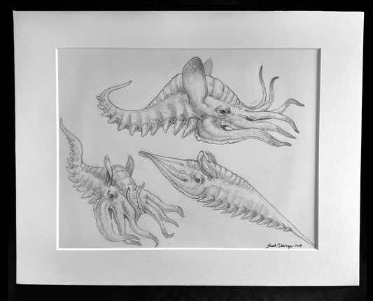 Nightmare Dollop, Take One - Original Pencil Drawing