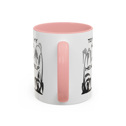 To Heal My World, I Must Heal Myself - Accent Coffee Mug (11oz)