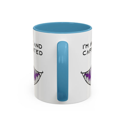 I'm Awake and Caffeinated. - Accent Coffee Mug (11oz)