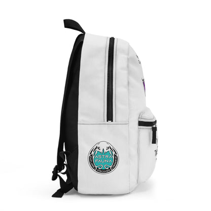 Backpack - Funny Astra Fauna I'm Awake and Caffeinated Design