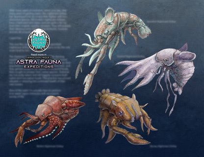 Astra Fauna: Expeditions - Illustrated Sci-Fi book with Stats