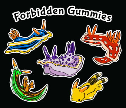 Forbidden Gummies - Nudibranch (Sea Slug) Unisex t-shirt
