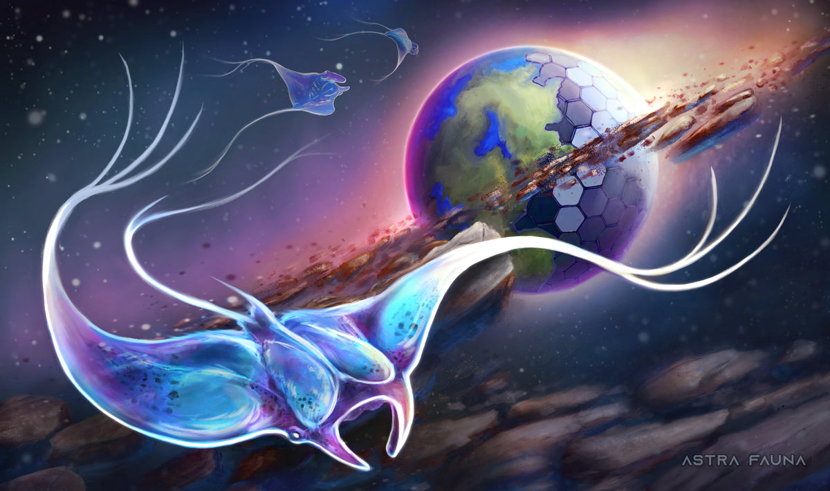 Solar Skimmers - Space Mantas - Playmat