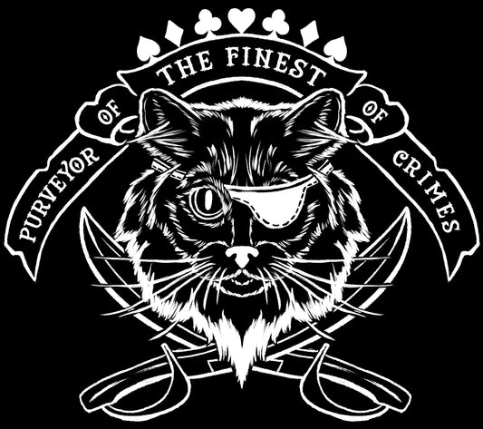 Purveyor of the Finest of Crimes - Long Haired Cat T-shirt