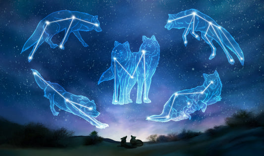 Stellar Wolves - Stitched Playmat